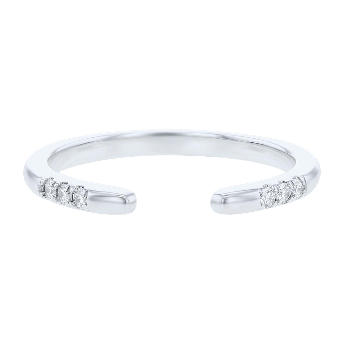 Dove Open Stack Diamond Ring- 1/10ct