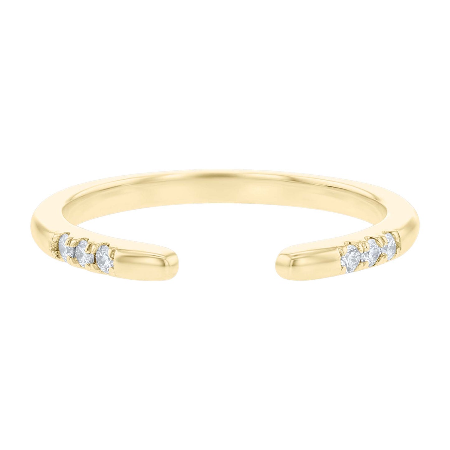 Dove Open Stack Diamond Ring- 1/10ct
