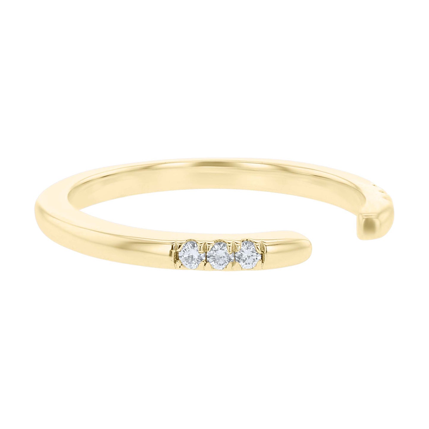 Dove Open Stack Diamond Ring- 1/10ct