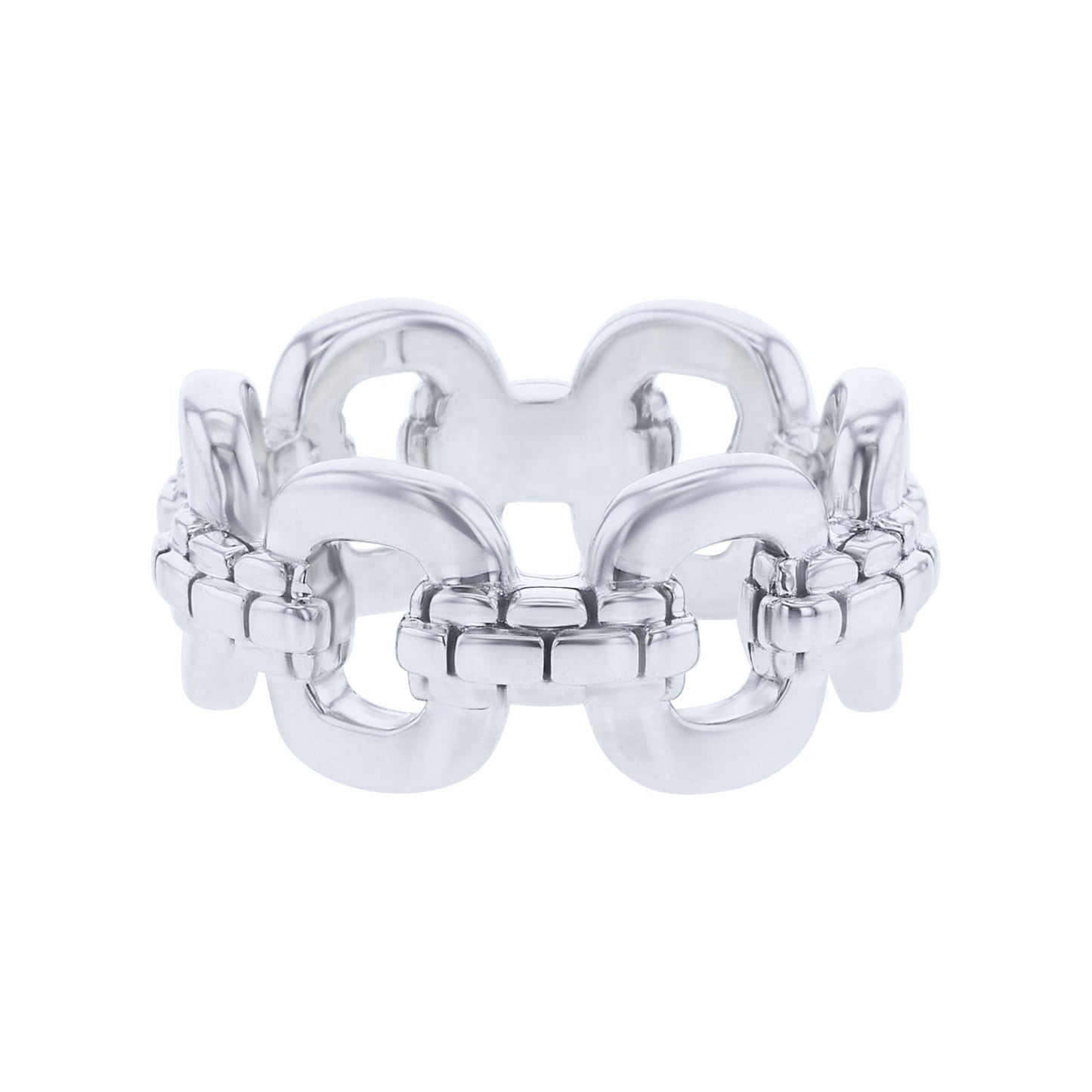 Silver Jacy Chain Link Ring