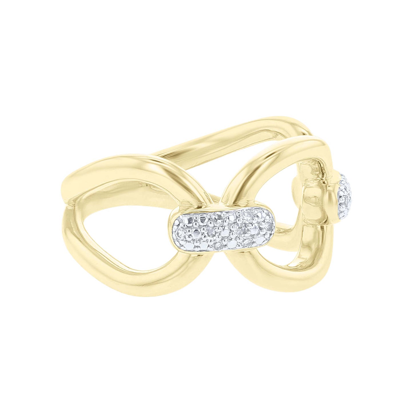 Loren Oval Link Diamond Ring