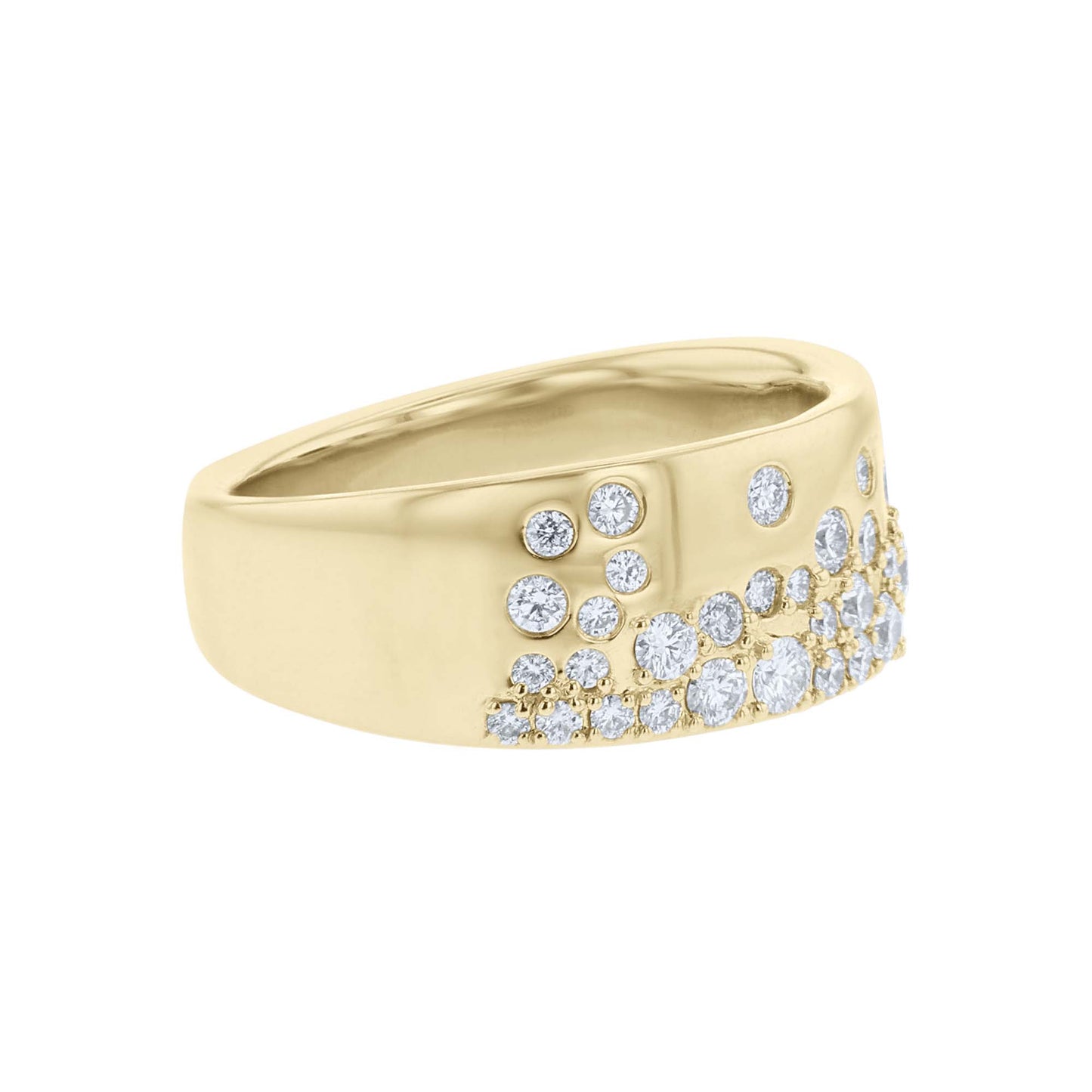 Supernova Diamond Cigar Band Ring- 3/4ct