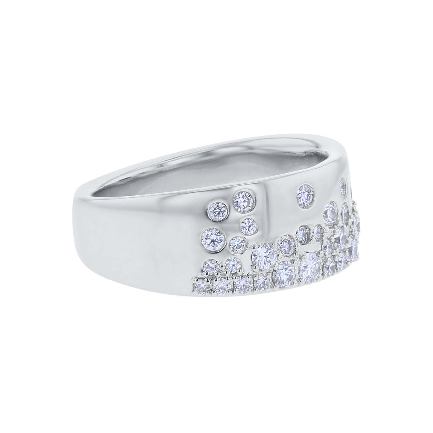 Supernova Diamond Cigar Band Ring- 3/4ct