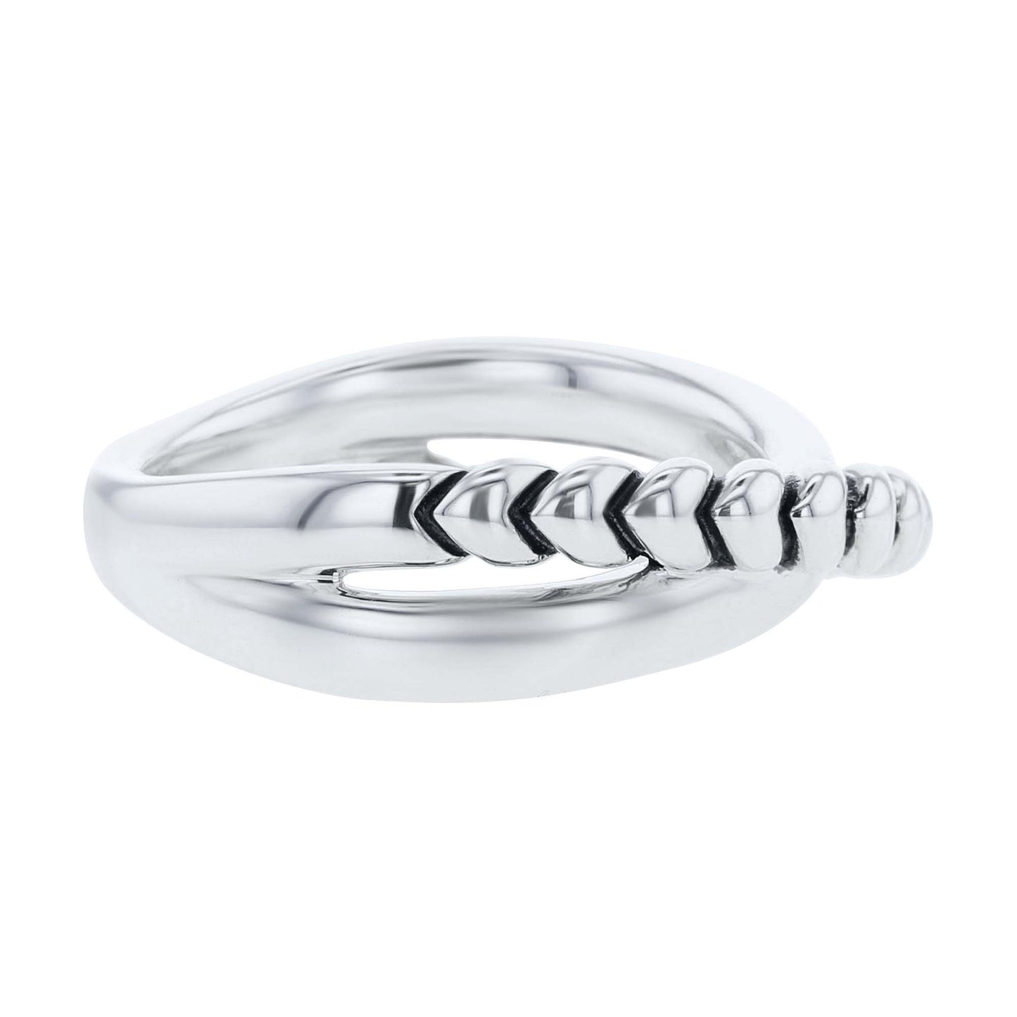 Silver Sloane Criss Cross Ring