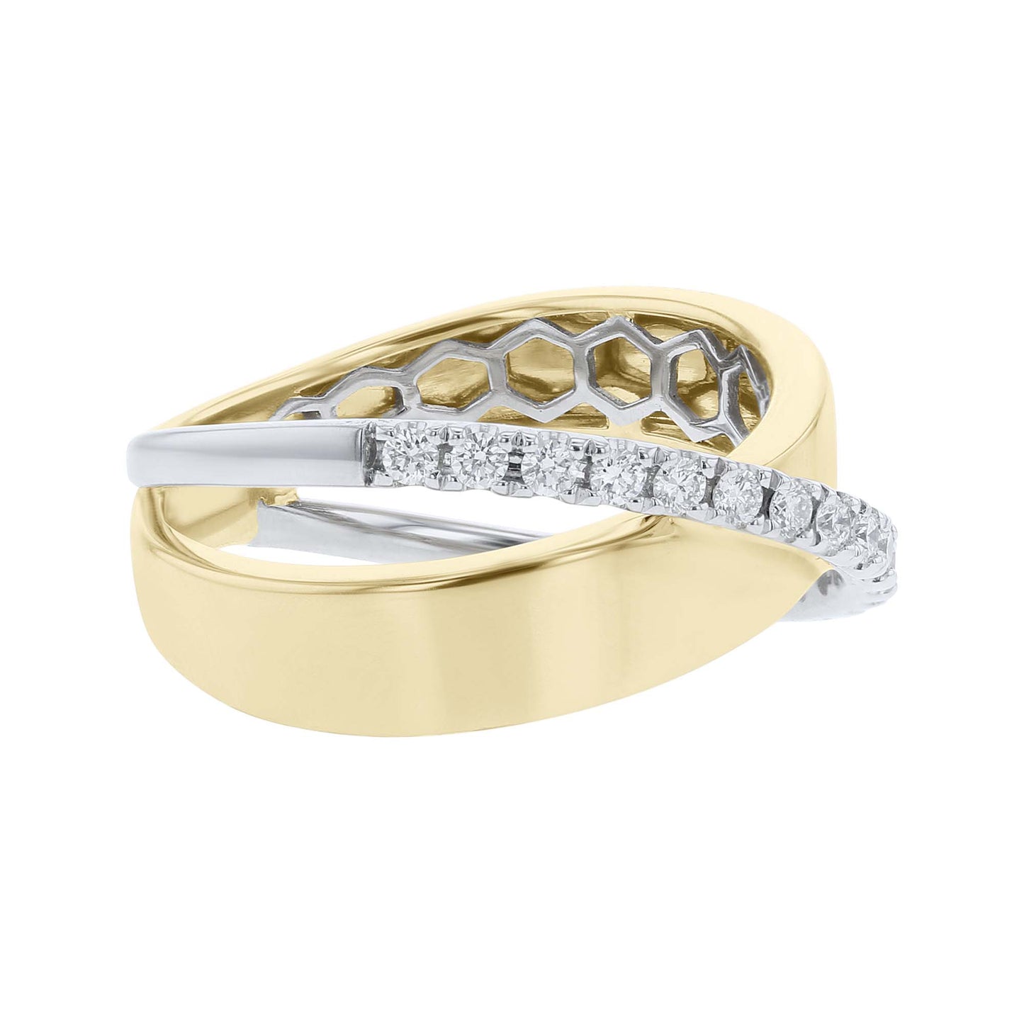 Sutton Criss Cross Diamond Ring