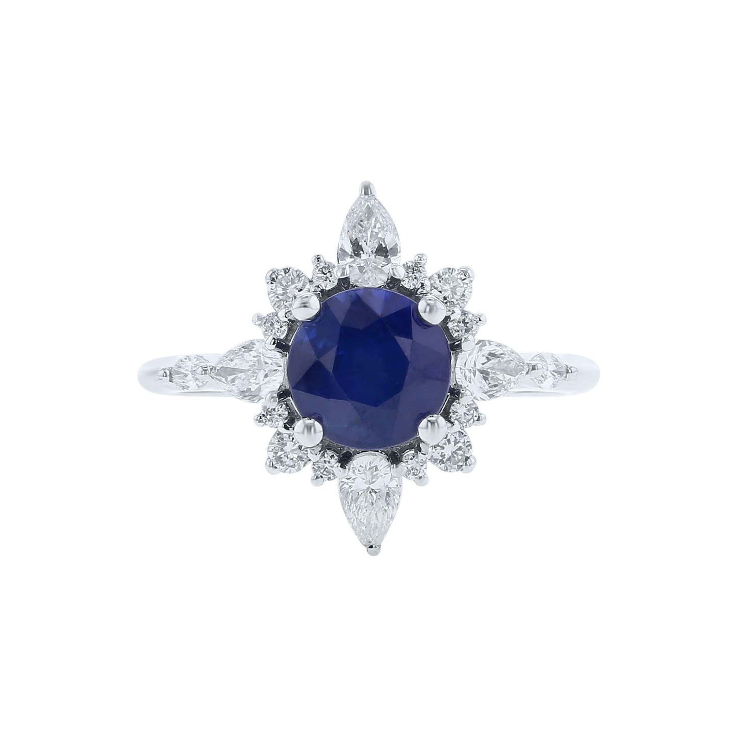 Therese Sapphire & Diamond Ready for Love Engagement Ring