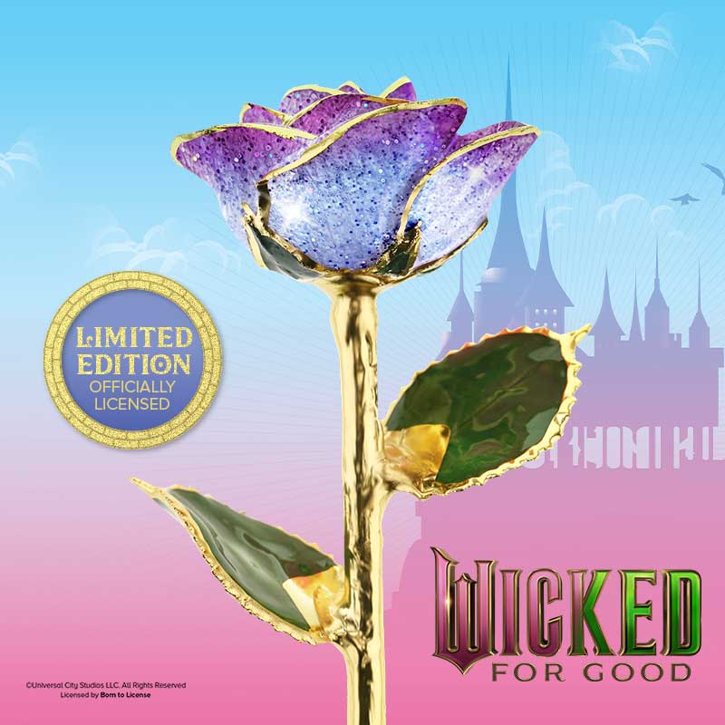 Wicked for Good: Glinda Upland 24kt Gold Dipped Rose