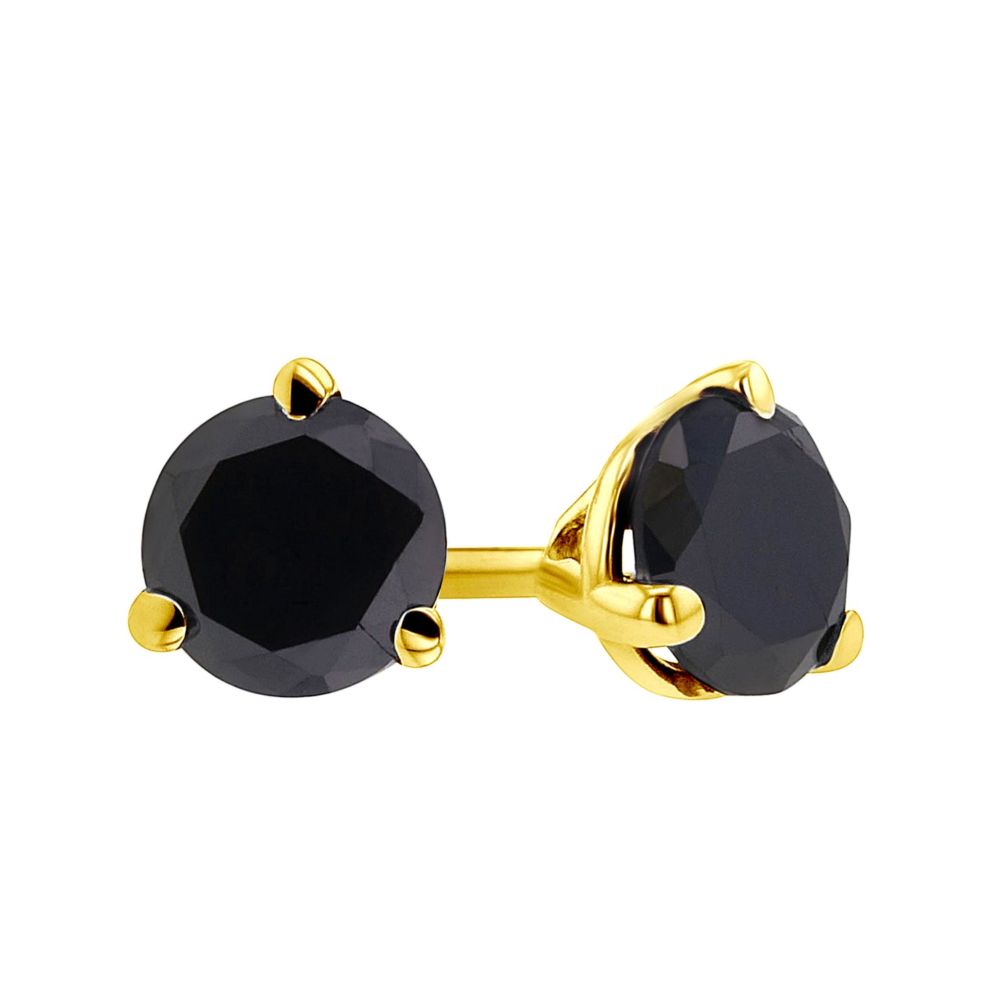 Get Naked Black Diamond Stud Earrings 1/3ct