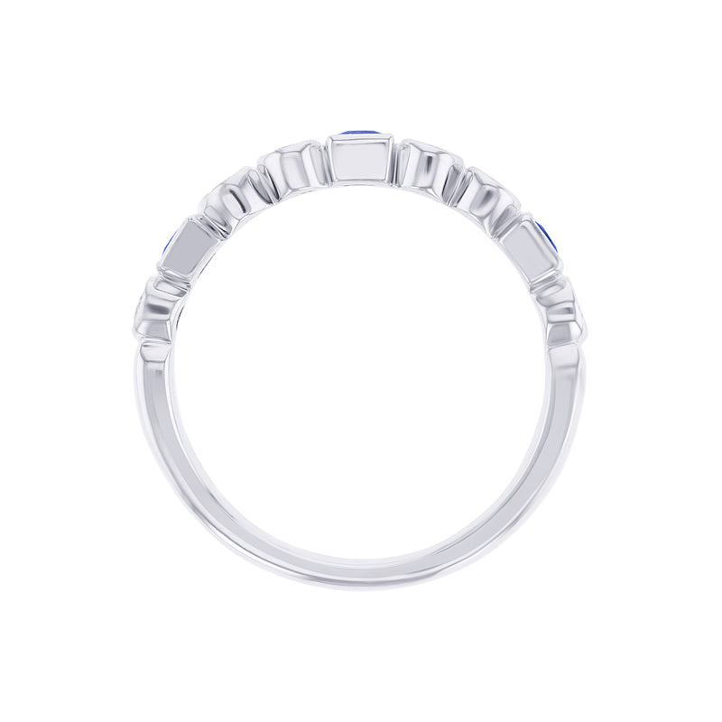 Sophia Stackable Blue Sapphire and Diamond Ring