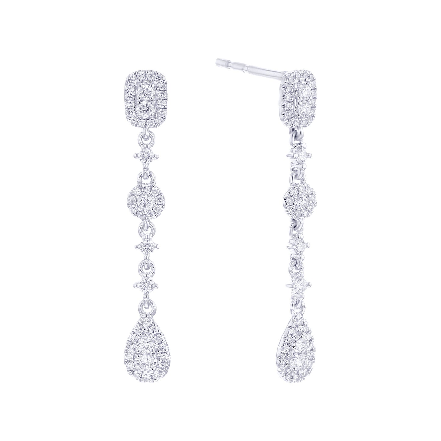 Scarlett Drop Diamond Earrings