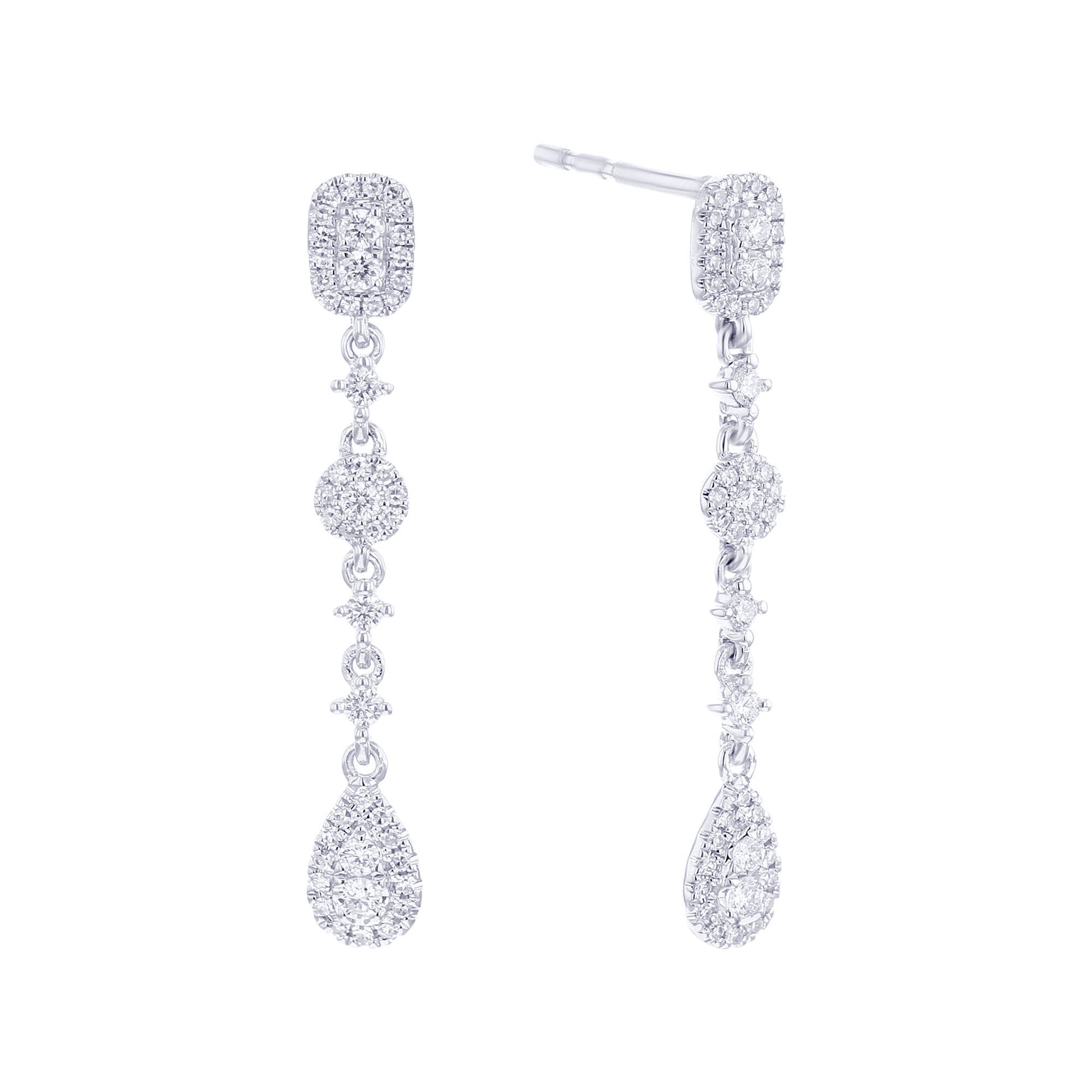 Scarlett Drop Diamond Earrings