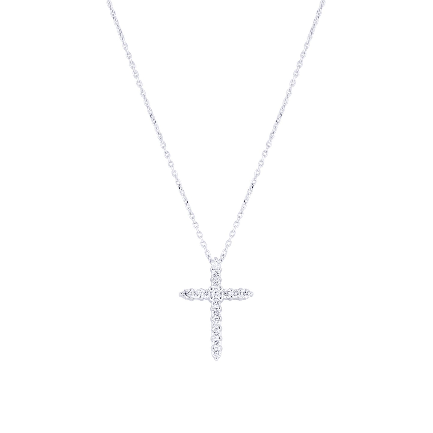 Faithful Cross Diamond Necklace 1/4ct