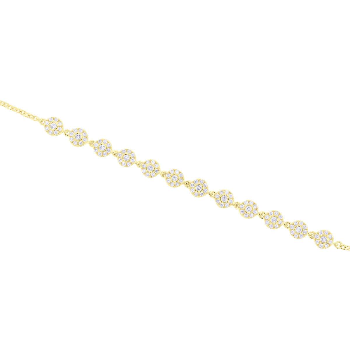 Drops of Jupiter Chain Diamond Bracelet 5/8ct
