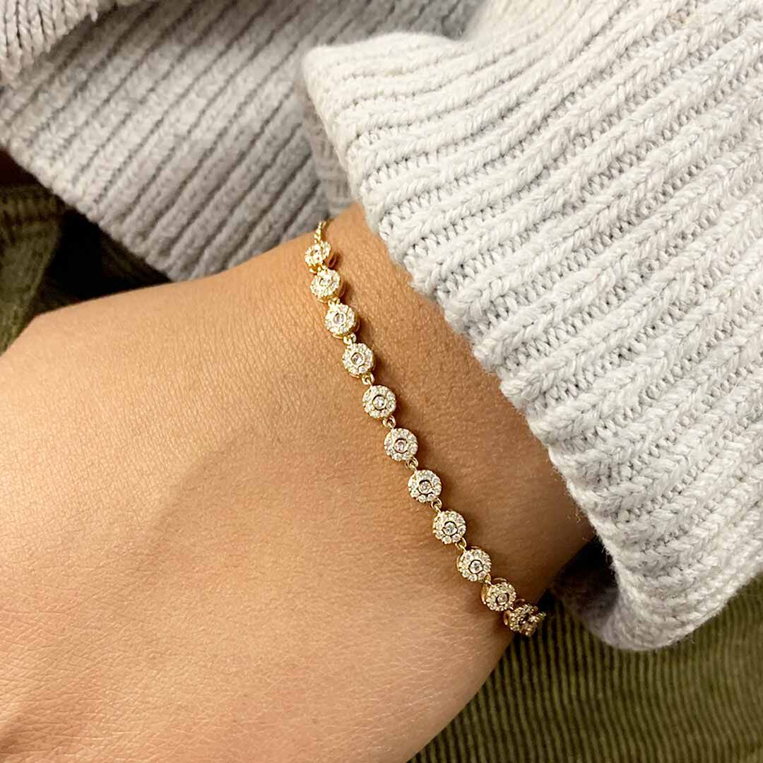 Drops of Jupiter Chain Diamond Bracelet 5/8ct