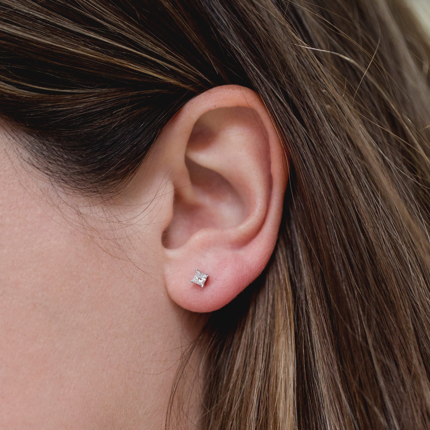 Exclusive Princess Diamond Stud Earrings 1/3ct