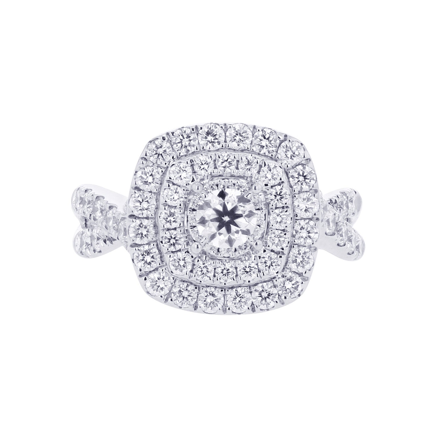 Ollie Double Cushion Halo Infinity Ready for Love Diamond Engagement Ring