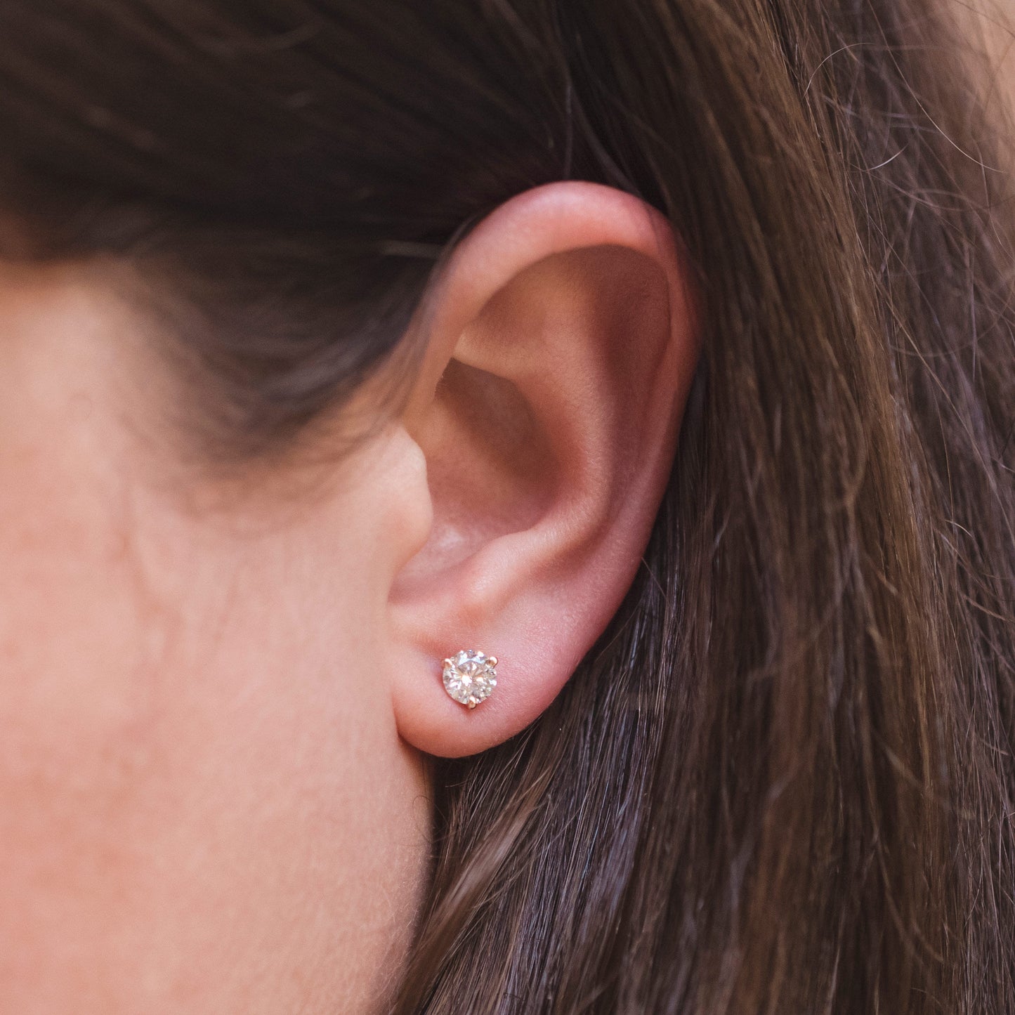 Get Naked Diamond Stud Earrings 1 1/2ct