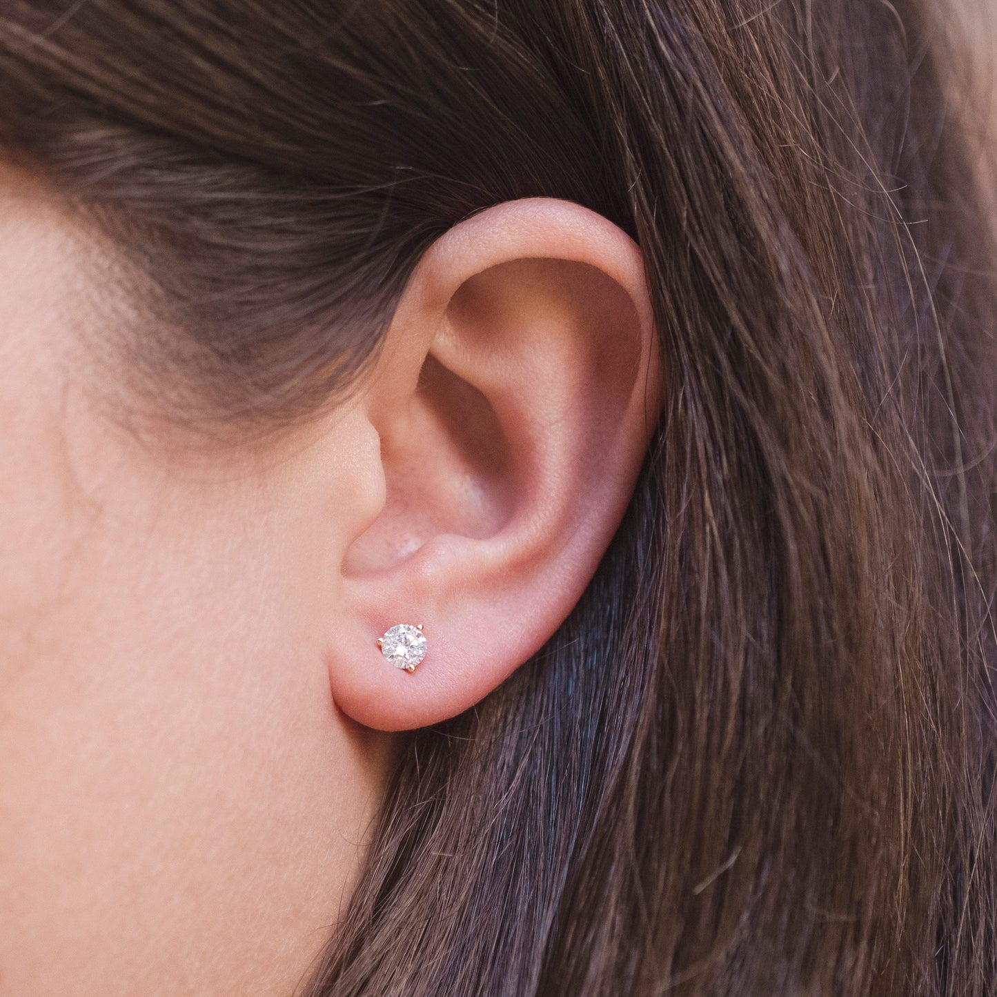 Get Naked Diamond Stud Earrings 1ct