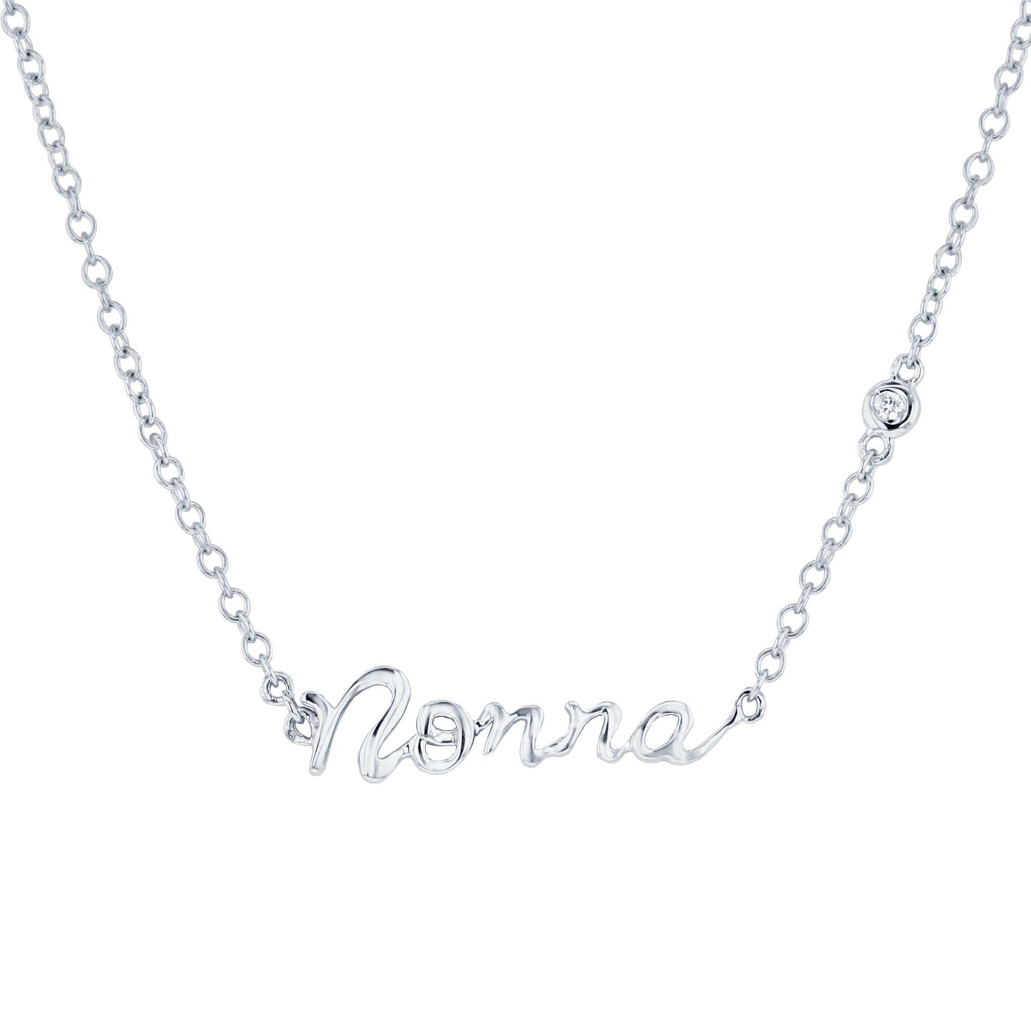 Silver Nonna Diamond Necklace