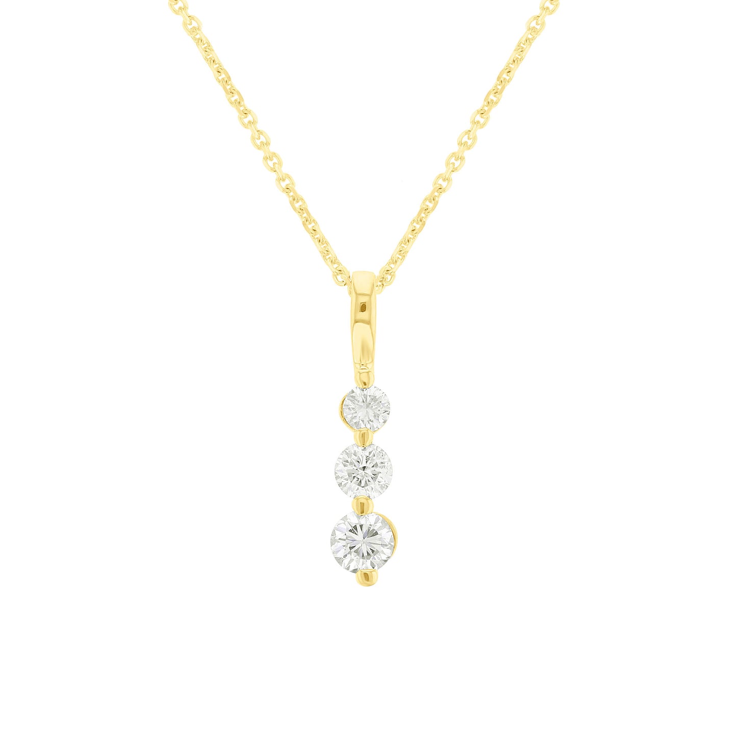 Journey Diamond Necklace 1/2ct