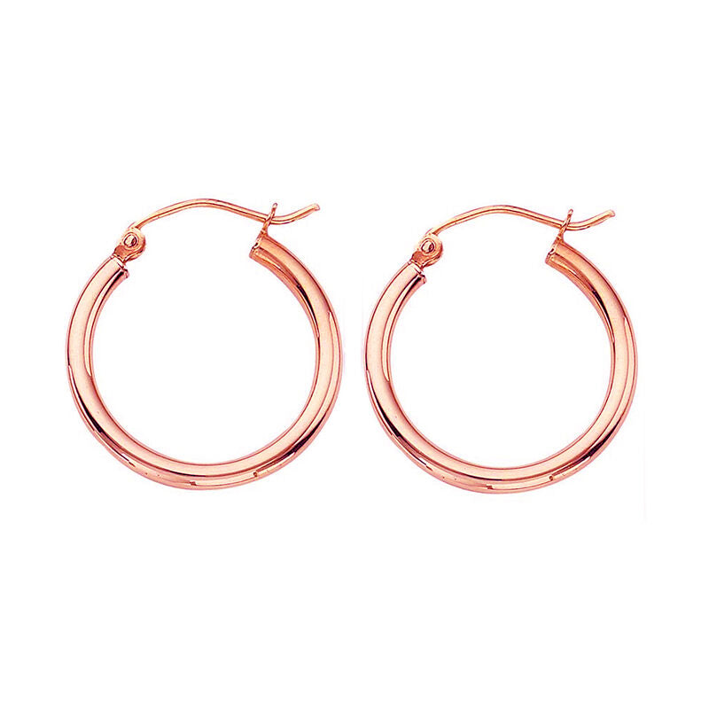 Classic Gold Hoop Earrings - 2x20MM