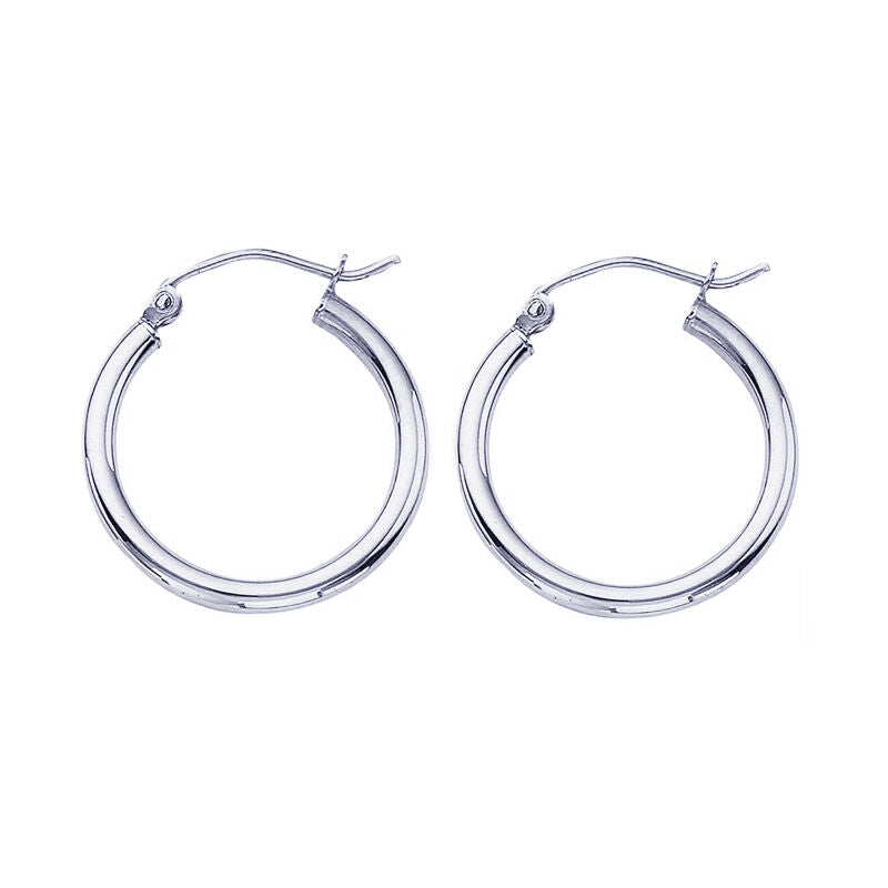 Classic Gold Hoop Earrings - 2x20MM