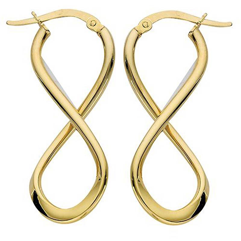 Gold Infinity Hoops – Steven Singer Jewelers