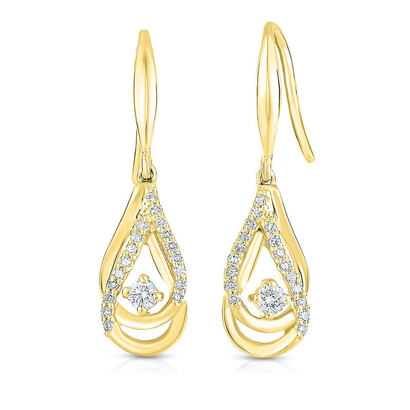 Cradle Spiral Diamond Earrings