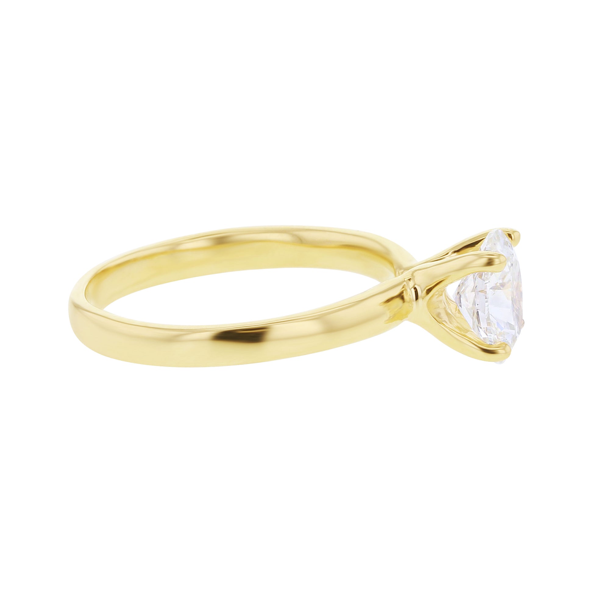 Kissing Swan Oval Ready for Love Certified Diamond Engagement Ring 1ct