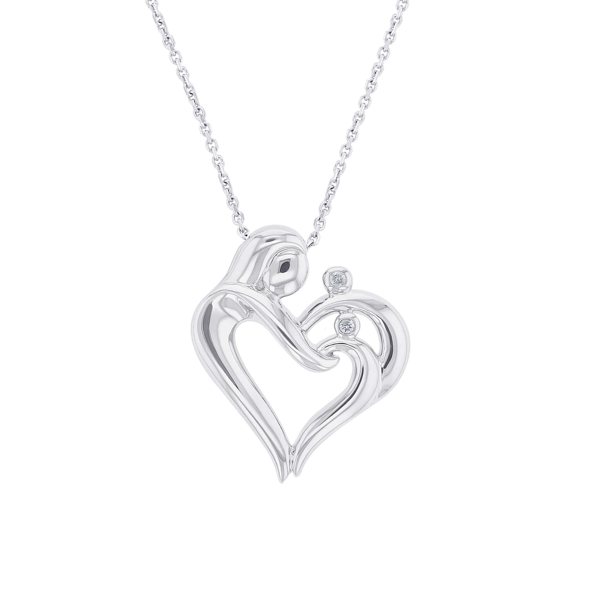 I Love You Mommy Two Diamond Necklace – Steven Singer Jewelers
