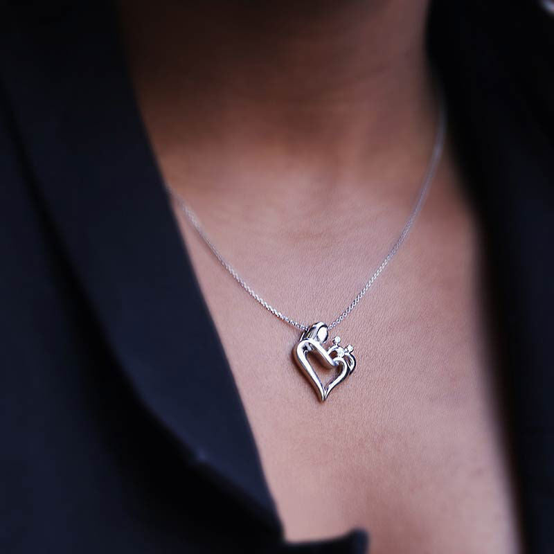 I Love You Mommy Three Diamond Necklace