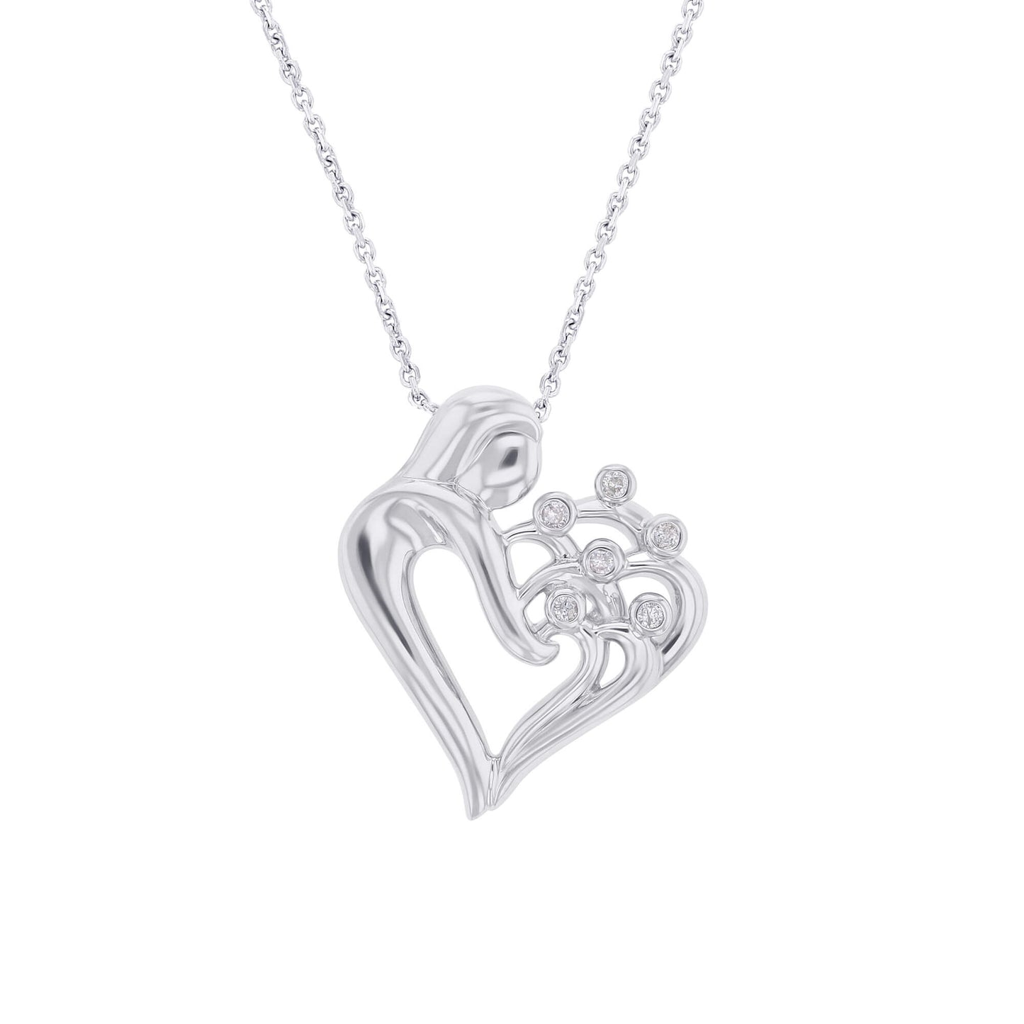 I Love You Mommy Six Diamond Necklace