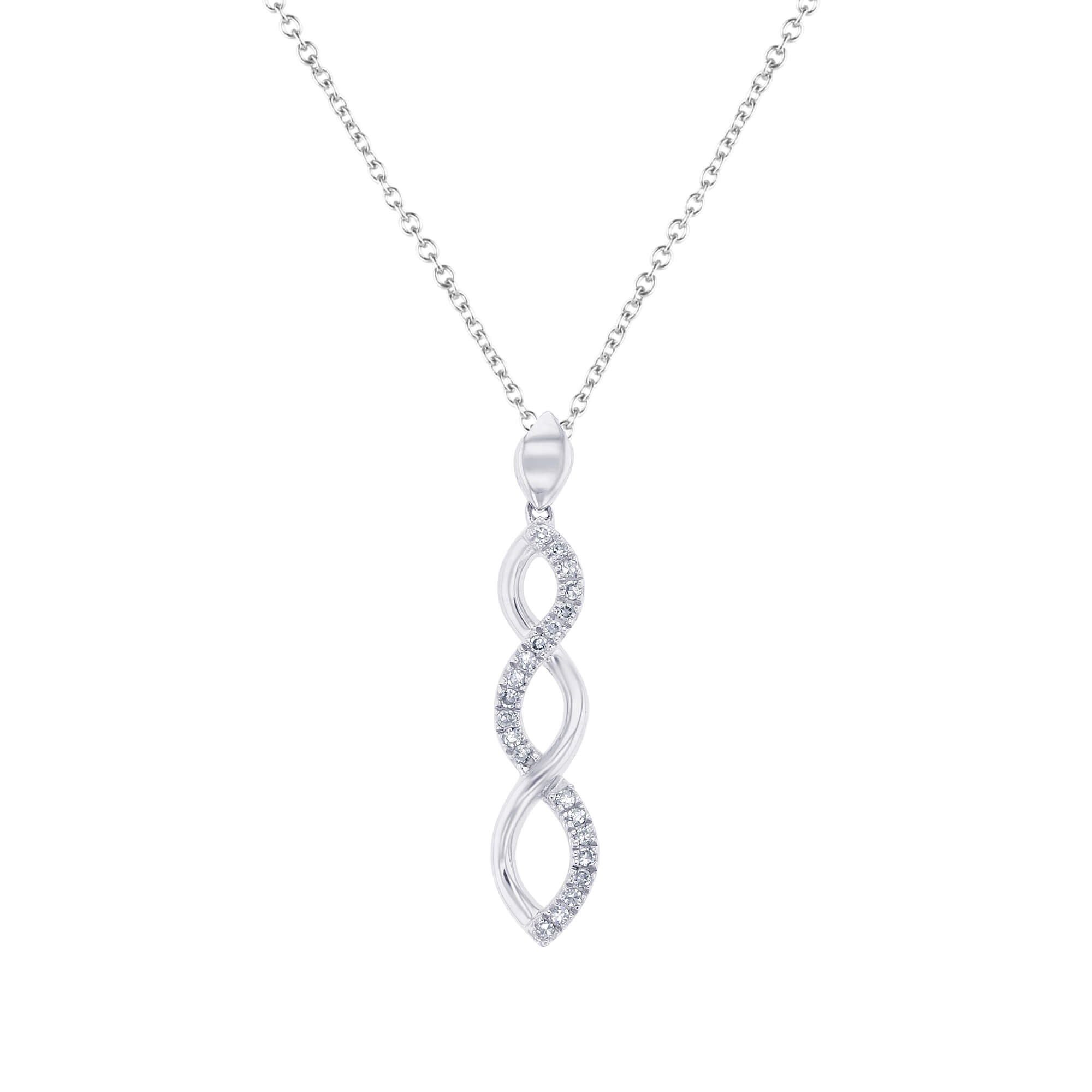 Silver Infinity Diamond Necklace – Steven Singer Jewelers