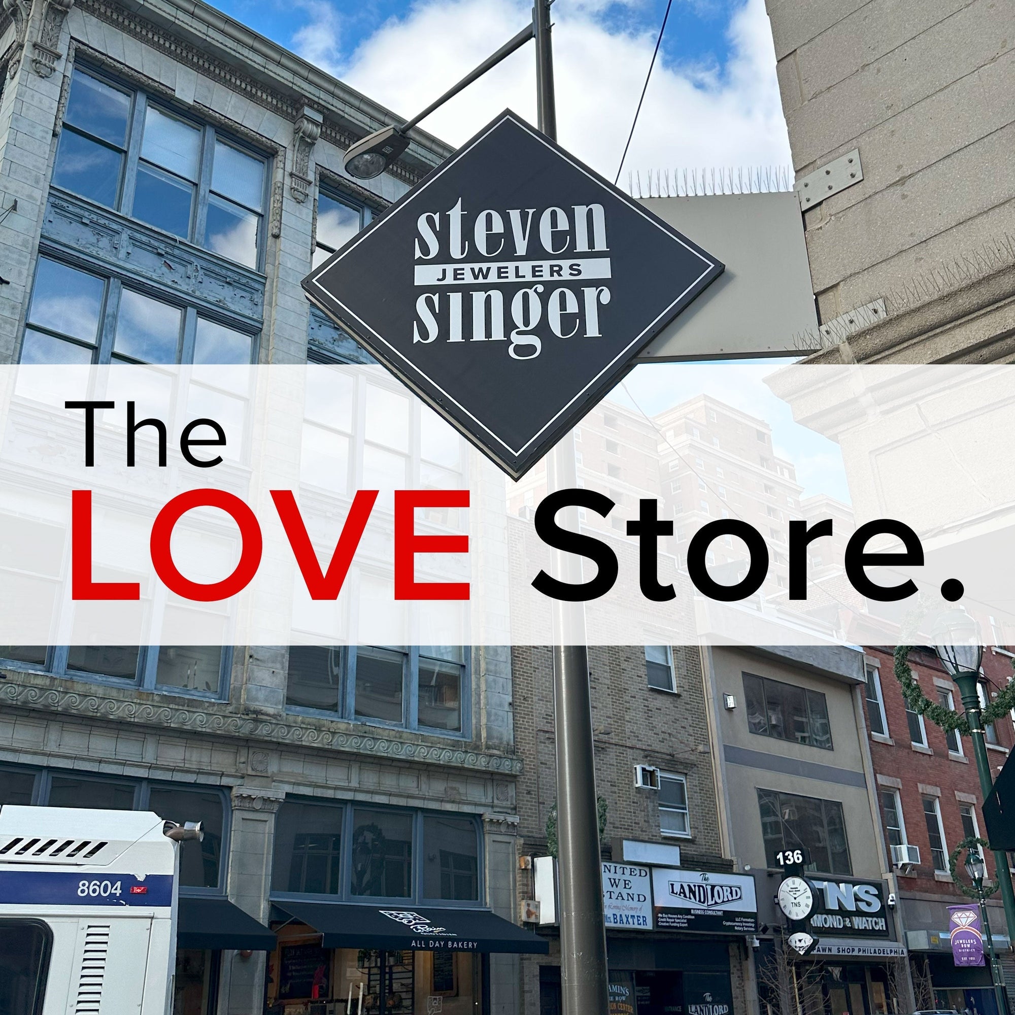 Steven Singer Jewelers sign at 8th and Walnut