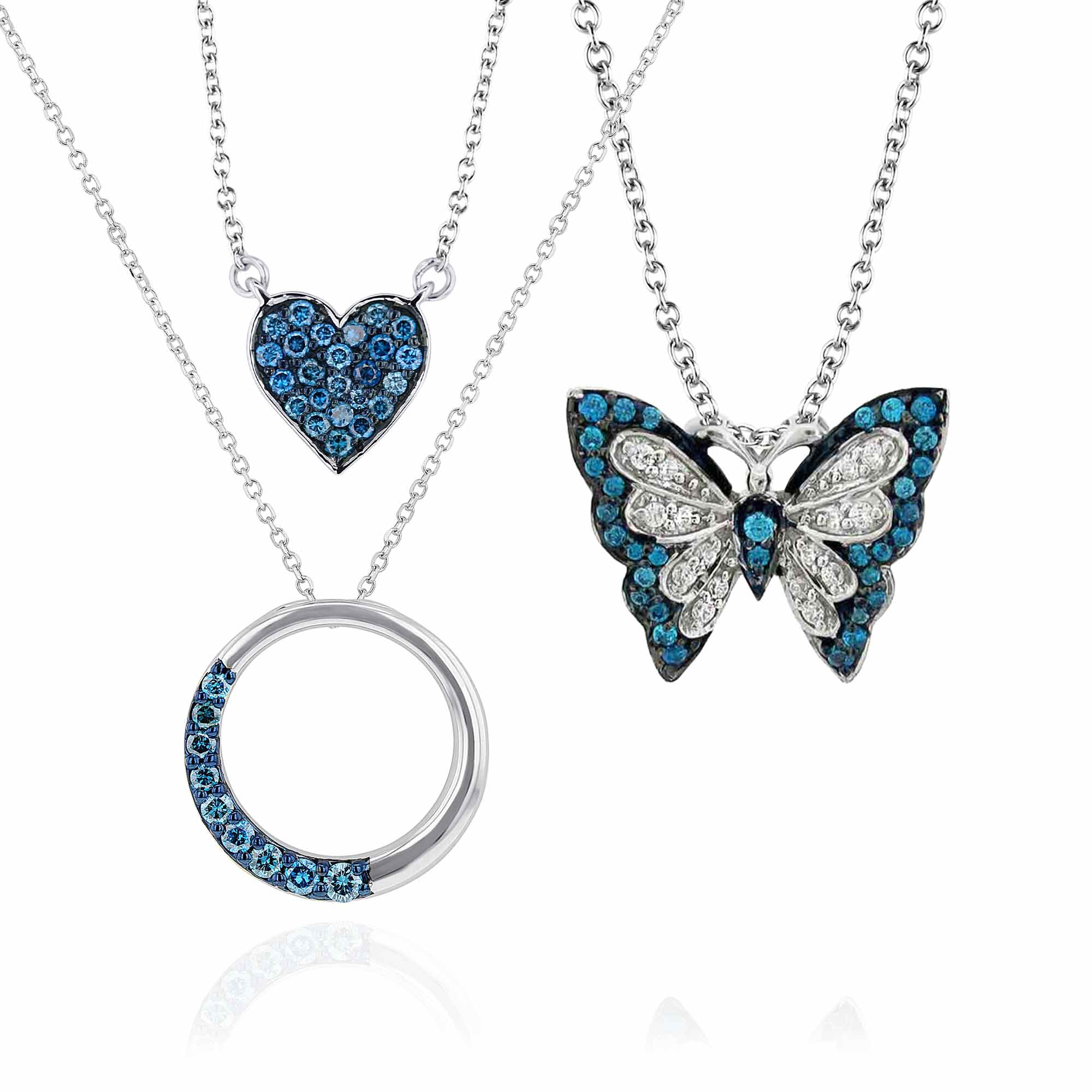 Blue Diamond Necklaces