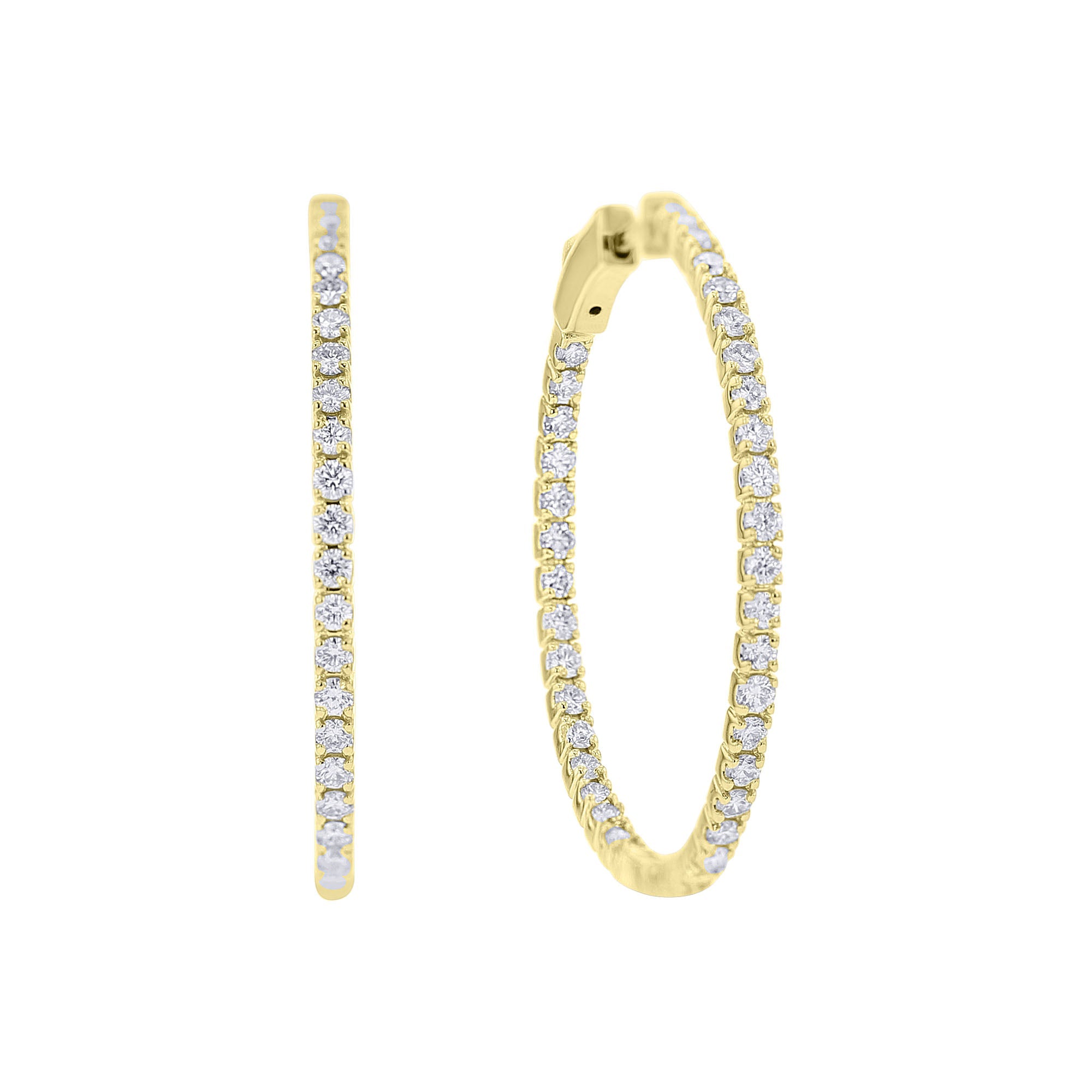 Cielo Diamond Hoop Earrings 1ct