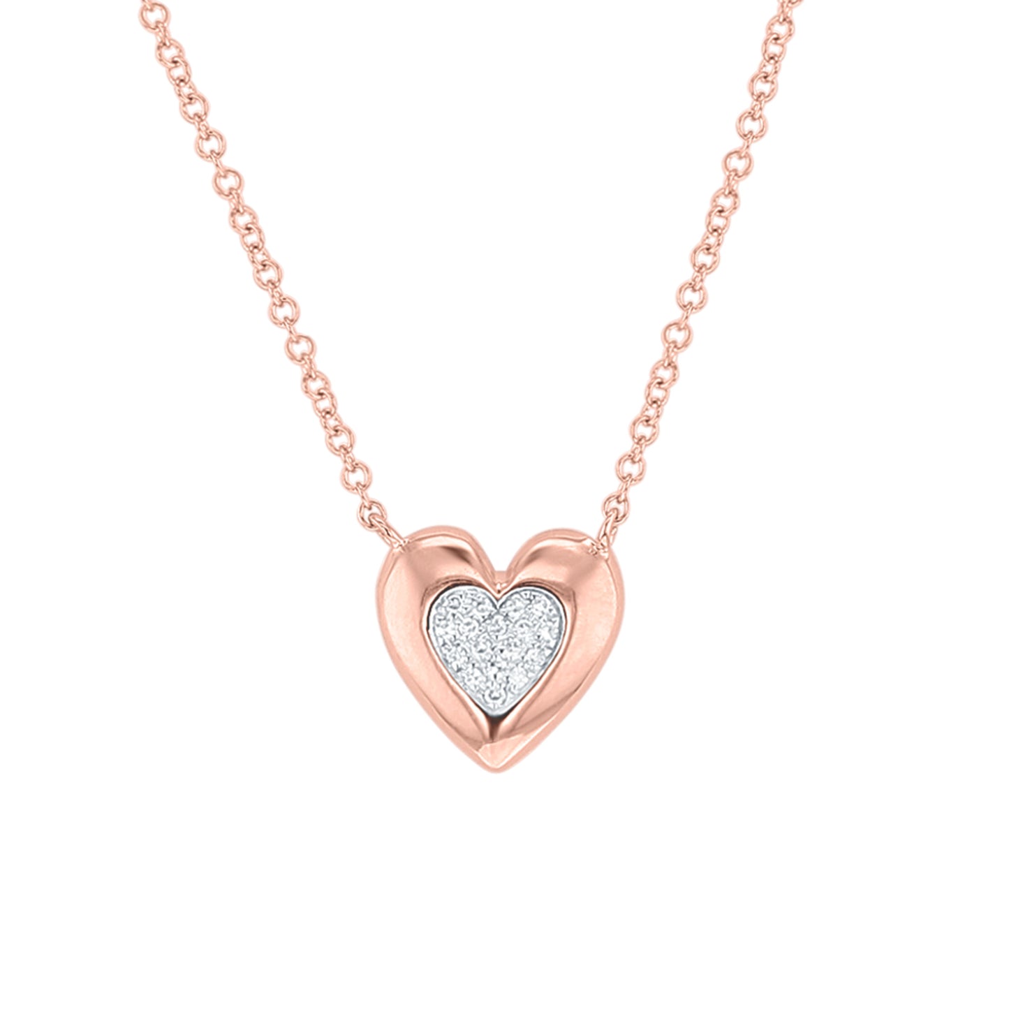 Simplistic Diamond Heart Necklace