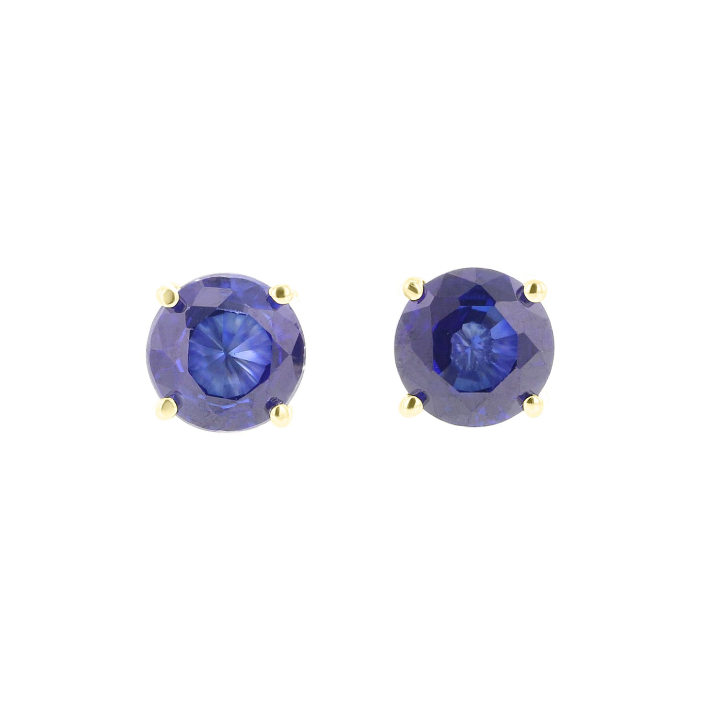 Majestic Blue Sapphire Stud Earrings 9/10ct