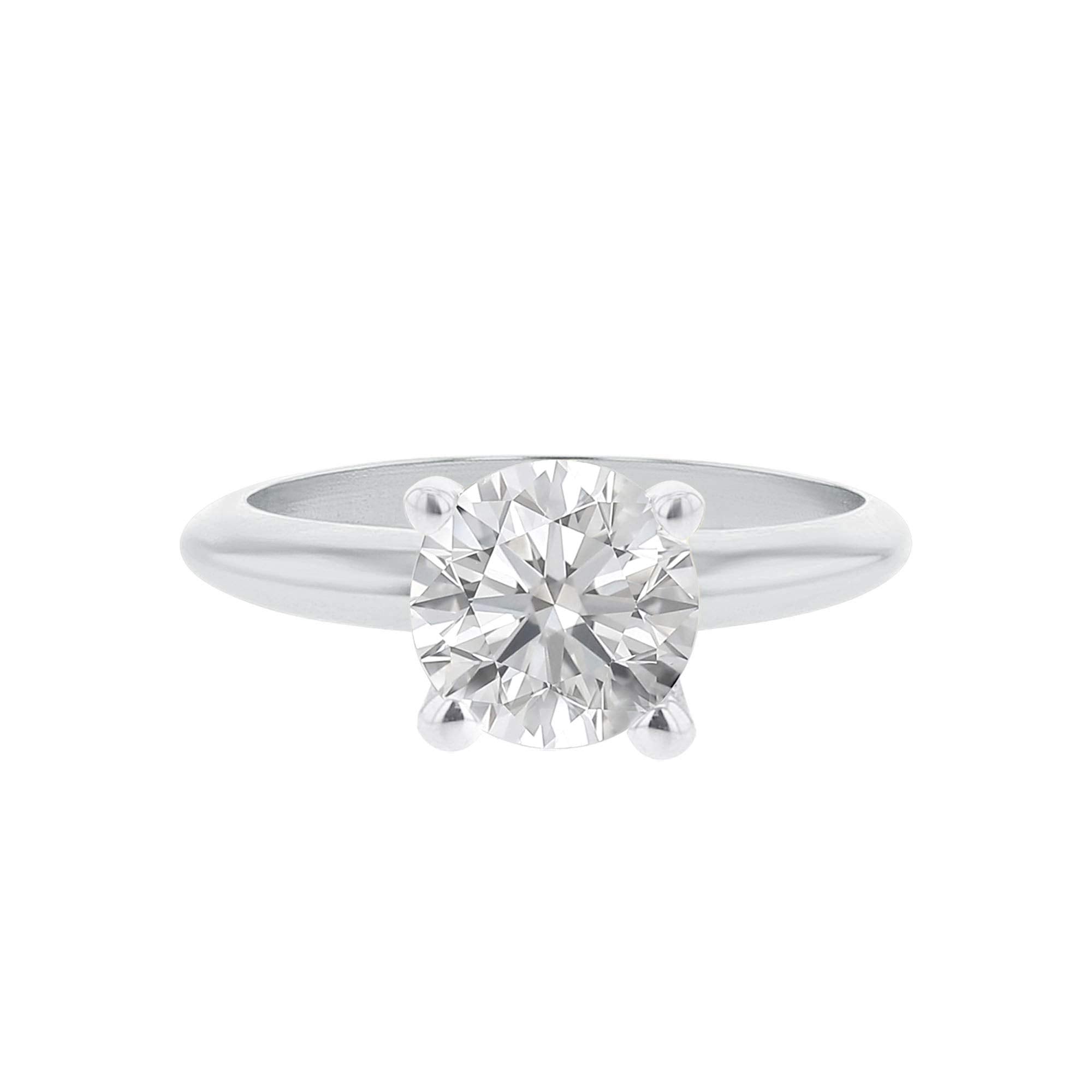 Round Brilliant Certified Ready for Love Diamond Engagement Ring 1.38ct I VS2