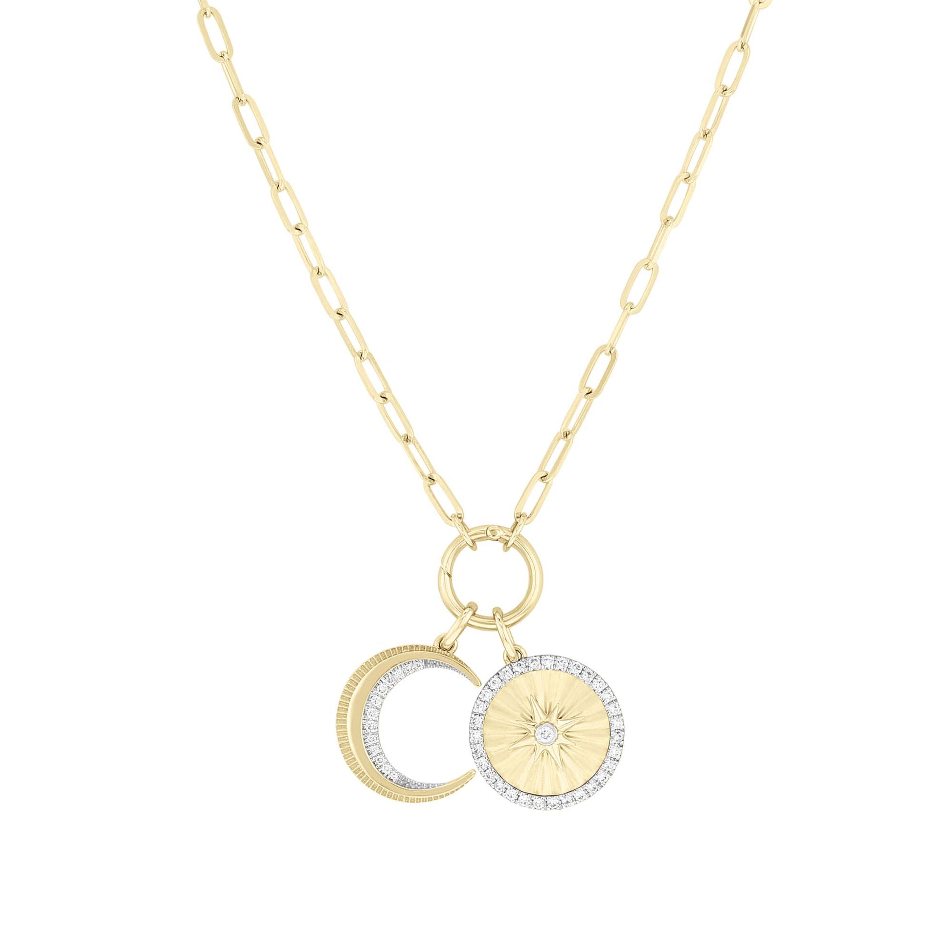 Locked Heart Pave Diamond Charm