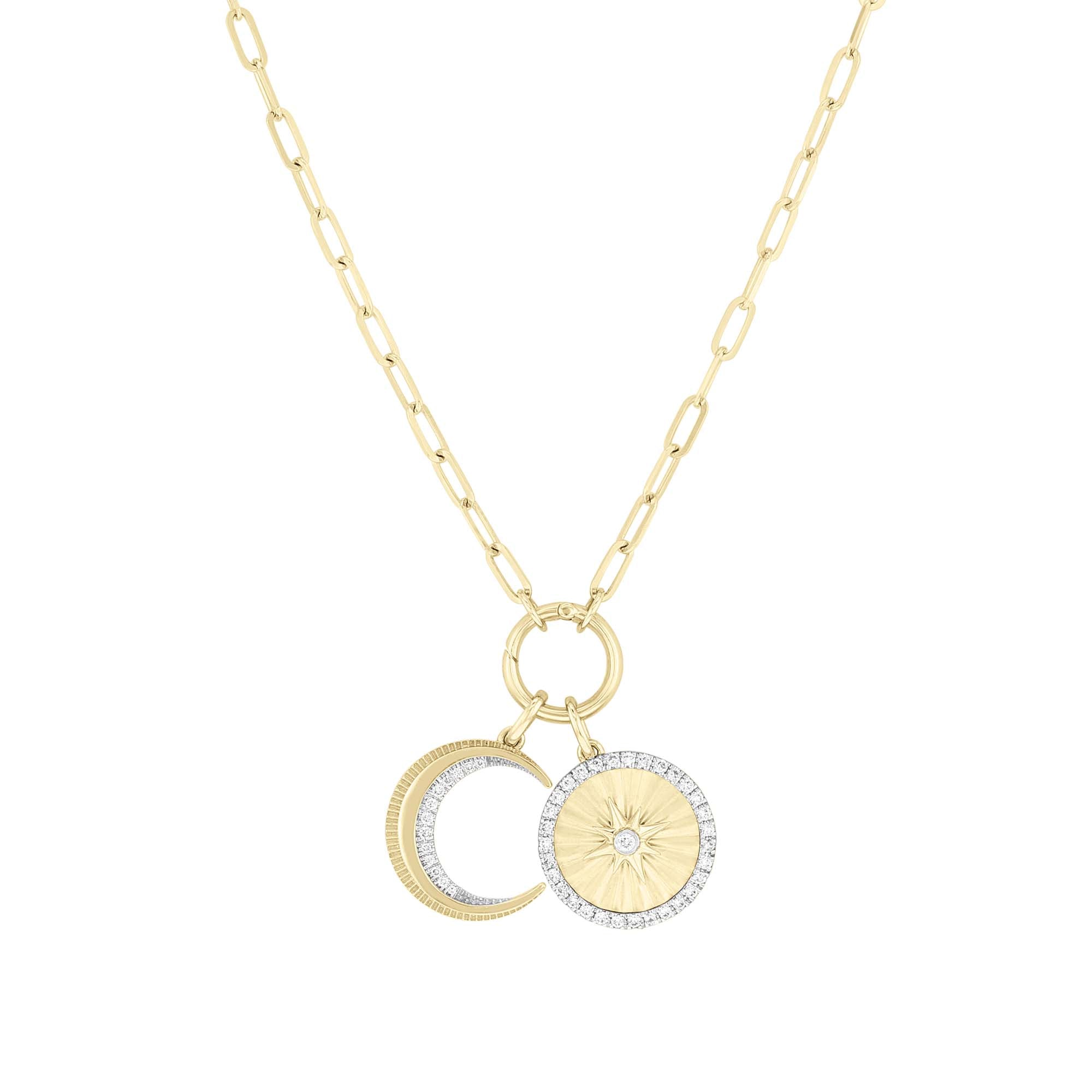 Locked Heart Pave Diamond Charm