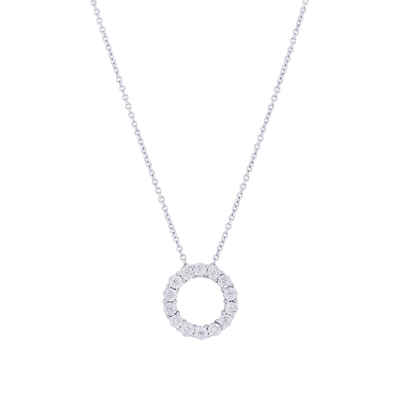 Mirage Circle Diamond Necklace 1/20ct