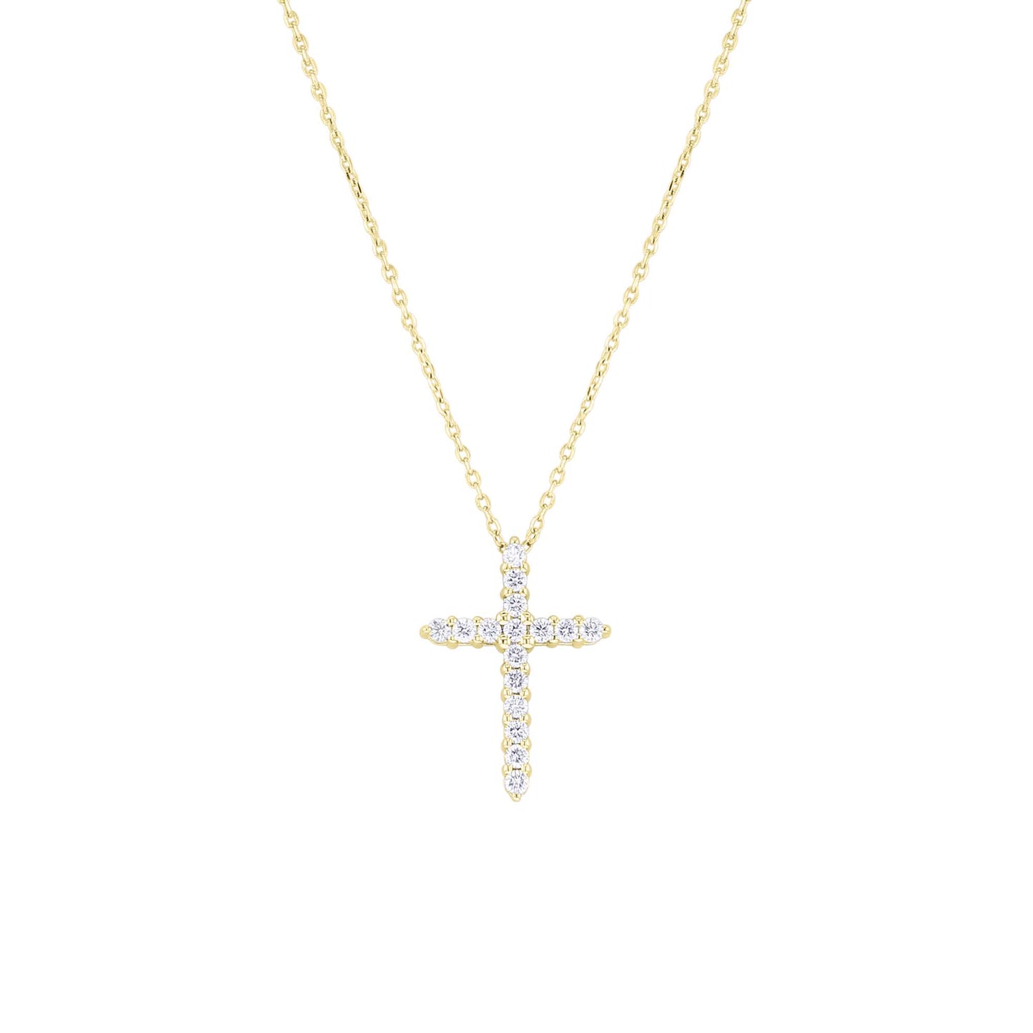 Faithful Cross Diamond Necklace 1/4ct