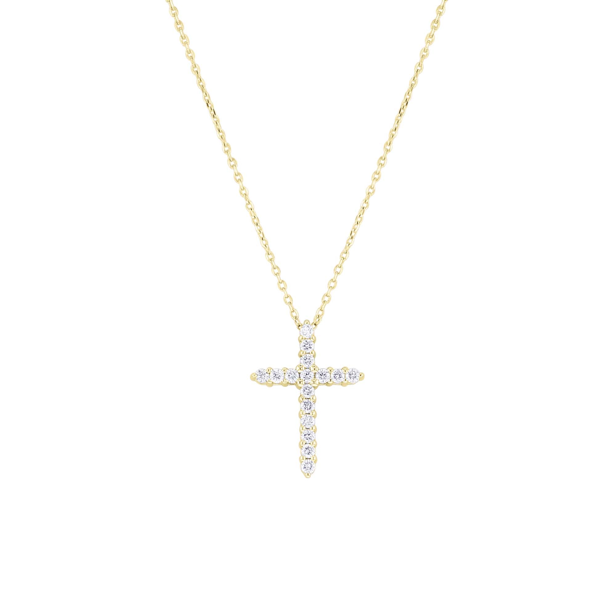 Faithful Cross Diamond Necklace 1/4ct