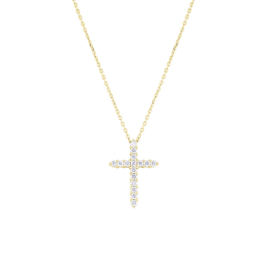 Faithful Cross Diamond Necklace 1/4ct