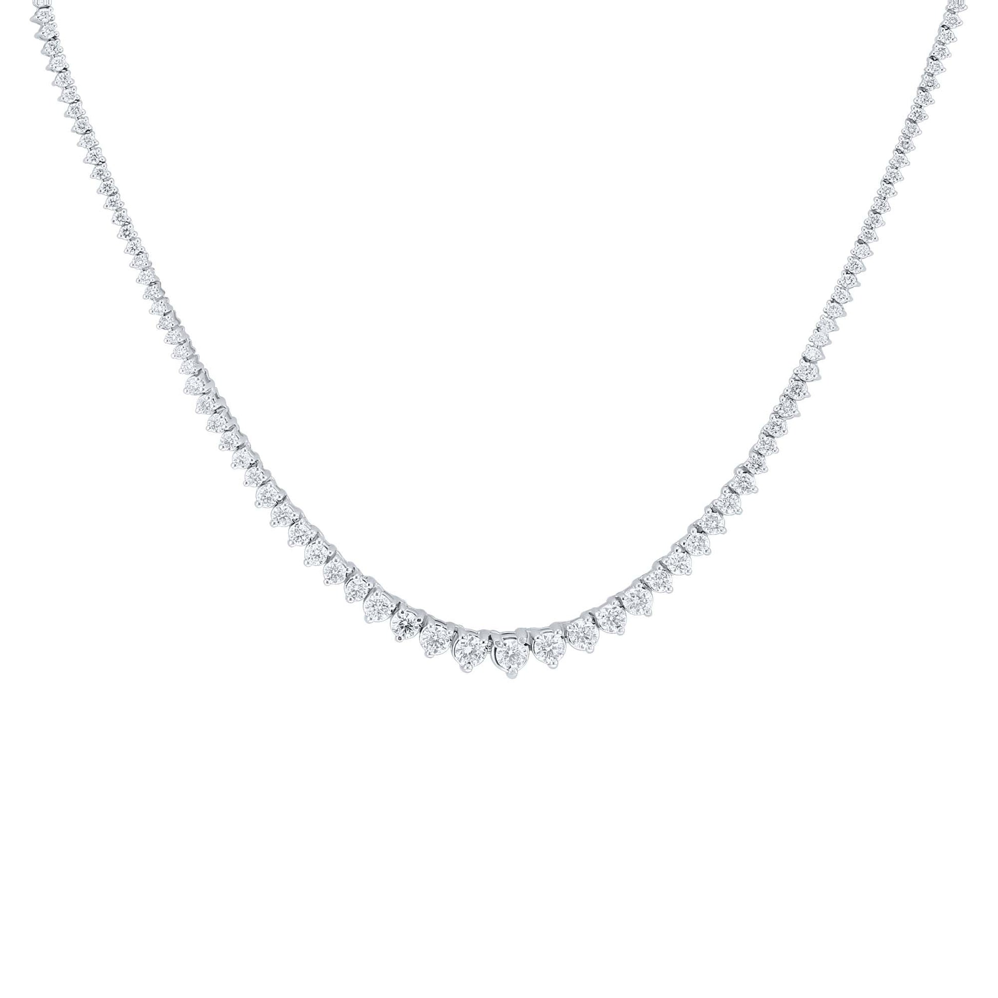 Riviera Diamond Tennis Necklace 5ct