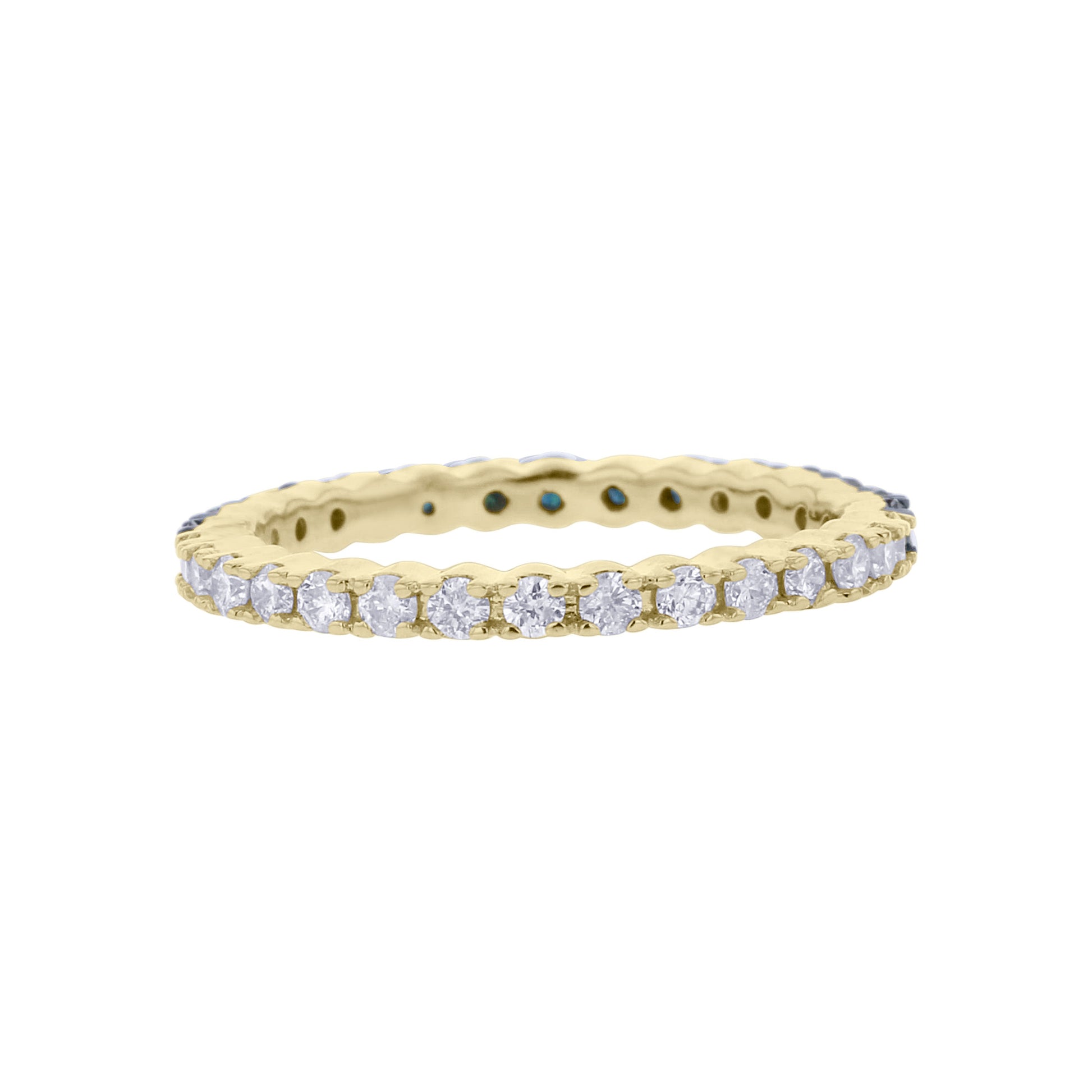 Duo Blue and White Eternity Diamond Ring
