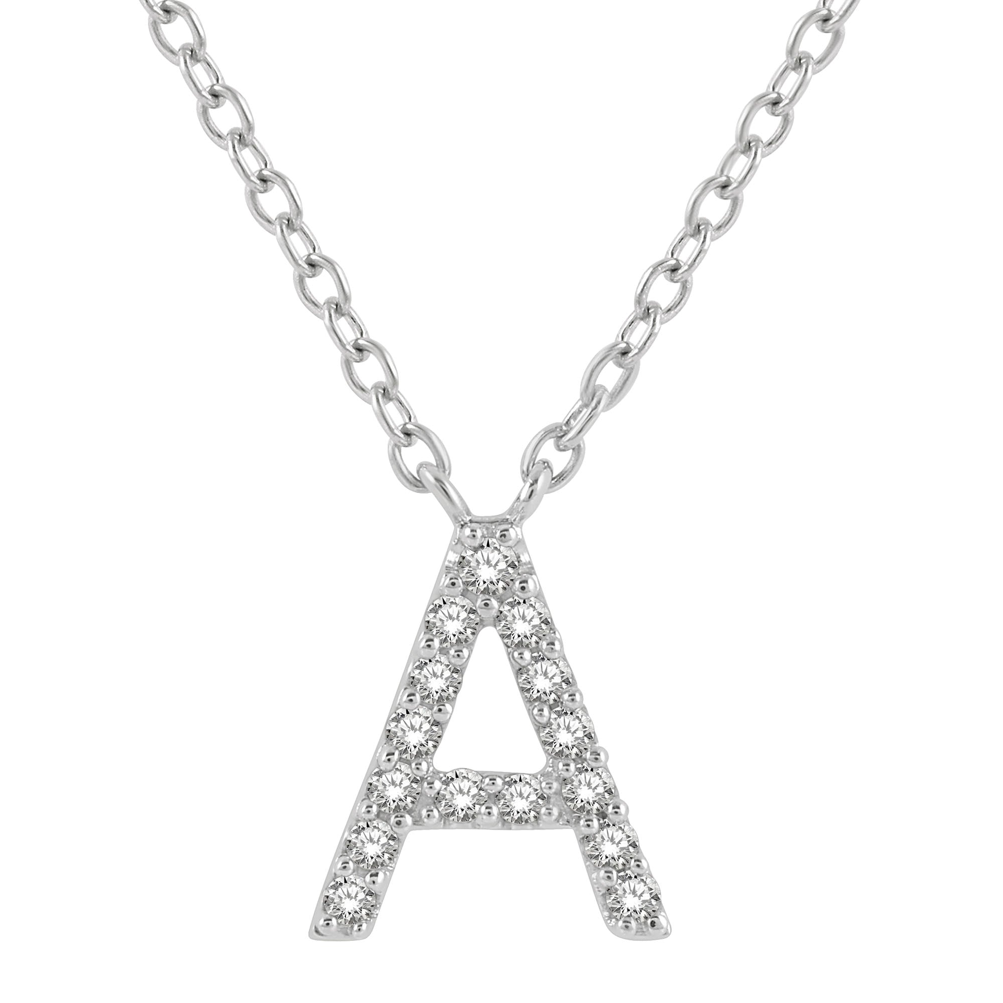 Classic Initial Diamond Necklace – Steven Singer Jewelers