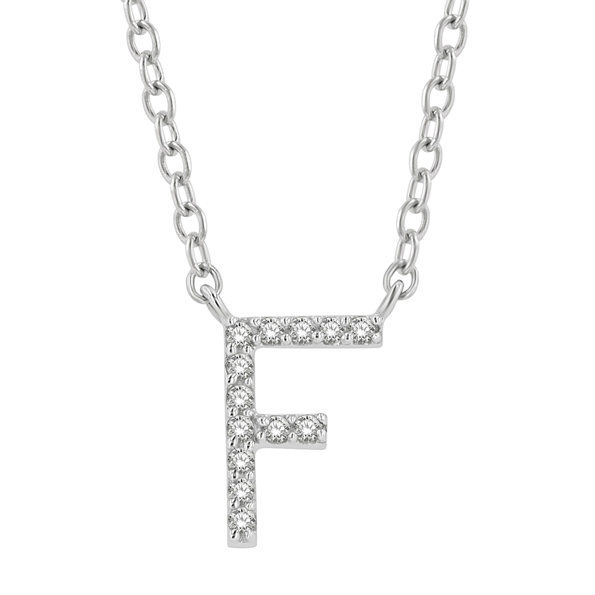 Classic Initial Diamond Necklace – Steven Singer Jewelers