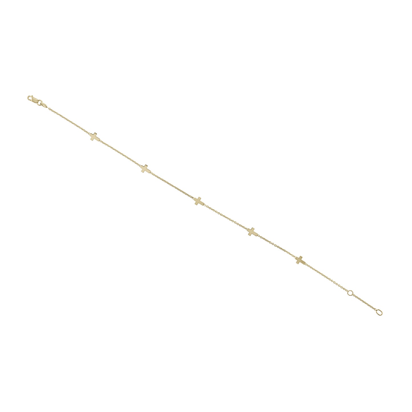 Comforting Cross Gold Anklet